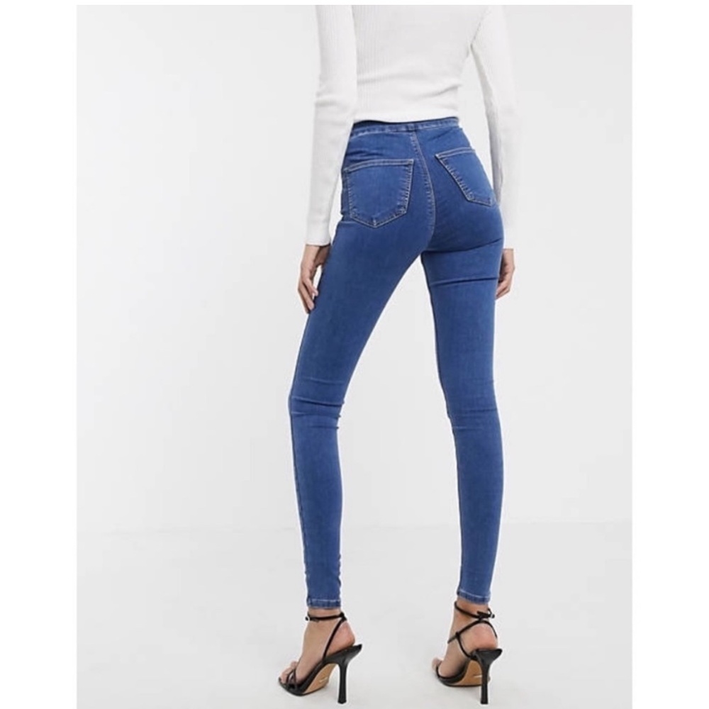 Topshop Skinny Jean Joni Moto High Waist Size W28 L30  NWOT